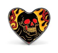 Ghost Skull Heart Lapel Pins for Men Women Metal Badge Brooch Accessories Party Favors, Hat Suit Decorations Enamel Lapel Pins Aluminum Alloy 1inch