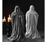 Ghost Skull Man Cylinder Candle & Resin Mold - Resin Casting Silicone Molds for Home Decor & Candle Making Wave Spiral Mold