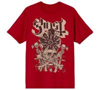 Ghost Skull n Blones Papa T-Shirt red 4XL