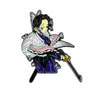Ghost Slayers Badge Anime Figure Cosplay Accessories Badge Pins Decorations - Multicolore Metal (C)