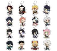 Ghost Slayers Figures Keychain Cute Figure Cosplay Accessories Ghost Slayers Chain Jewellery - Acryl Multicolore 16 Pieces