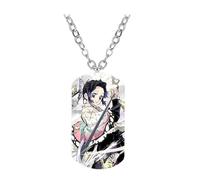 Ghost Slayers Necklace Figure Cosplay Chain Anime Ghost Slayers Stainless Steel Color Printing Pendant (Multicolore C)