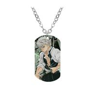 Ghost Slayers Necklace Figure Cosplay Chain Anime Ghost Slayers Stainless Steel Color Printing Pendant (Multicolore E)