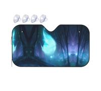 Ghost Small Car Windshield Sunshade - Quick Cooling in The car in Summer, Portable Storage Sunshade