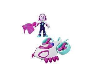 Ghost-Spider Helicopter Vehicle with 7.5 cm Figure and Accessory, Toys for Kids, Ages 3 and Up, Spidey and His Amazing Friends