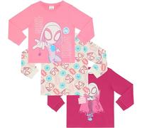 Ghost Spider Three Pack 100% Combed Cotton Long Sleeved T-Shirts Tops - 2-3 Years 98cm Multicoloured