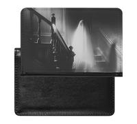 Ghost Spirit Specter Seance Spiritism Passport Holder Cover Wallet Card Case with Vaccine Card Slot Travel Accessories for Women Men