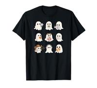 Ghost Spooky Design Witch Season Fall Vibes Cozy Cute T-Shirt