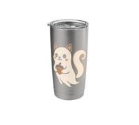 Ghost Squirrel with Acorn Stainless Steel Insulated Tumbler