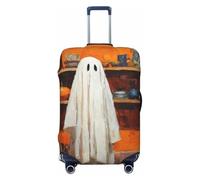 Ghost Standing in The Kitchen Sink Elastic Travel Luggage Covers Dustproof Scratch-Resistant Suitcase Protector Fit 22-24 Inch