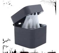 Ghost Statue | Ghost In A Box Trick Toys - Halloween Figurine Decoration for Bookshelf Dining Table Desktop Party, Enhance Holiday Spirit and Scare Guests