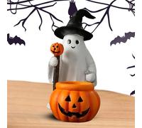 Ghost Statue | Scary White Figurines - Desktop Display Ornaments Home Decor for Entryway Bedroom Table Library
