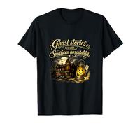 Ghost Stories & Southern Hospitality Victorian Script Art T-Shirt