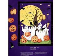 Ghost Story Halloween Panel Cotton Quilting Fabric - Steele Creek Studio