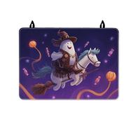 Ghost Stove Top Cover for Electric Stove, Halloween Fanciful Horse Candy Halloween Violet Rubber Non-Slip Cooktop Cover for Induction or Electric Everyday Kitchen Use Decor 28x20 Inch