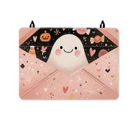 Ghost Stove Top Cover for Electric Stove, Halloween Fanciful Pumpkin Candy Halloween Peach Rubber Non-Slip Kitchen Cover for Counter Space Extension Cabin Kitchen Decor 28x20 Inch