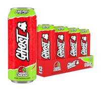 GHOST Sugar-Free Energy Drink - 12-Pack, Cherry Limeade, 500ml Cans - No Artificial Colours - 160mg Natural Caffeine, L-Carnitine & Taurine - Gluten-Free & Vegan Fizzy Drinks