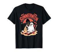 Ghost Summerween Sandcastle Beach Halloween Summer Scary Fun T-Shirt