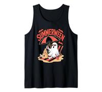 Ghost Summerween Sandcastle Beach Halloween Summer Scary Fun Tank Top