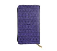Ghost swarm Print Leather Long Clutch Wallet â€“ Fashion Personalized Wallet, Multiple Card Slots and Coin Pocket, Black, One Size