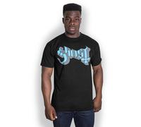 Ghost T-Shirt: Blue/Grey Keyline Logo OFFICIAL NEW