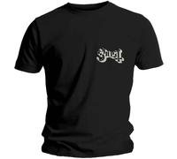 Ghost T Shirt Pocket Band Logo new Official Mens Black