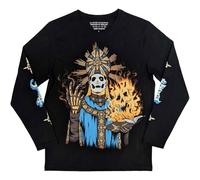 The Burning Band Logo Long Sleeve T Shirt Ghost Black L