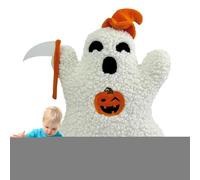 Ghost Throw Pillows - Spooky Ghosts Shape Pillow | Plush Halloween Cushion | Soft Horror Sleeper Hallovween Sofa Decor, Cute Gost Themed Bolster For Couch, Bed, Living Room, Spuky Holiday Decoration