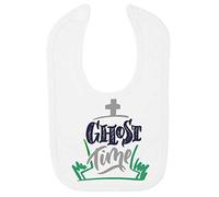 Ghost time Grave Stone [HALLO19] Cotton Baby bib - White