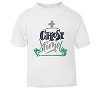 Ghost time Grave Stone [HALLO19] Short Sleeve Cotton Toddler t Shirt, 1-2 Years, White