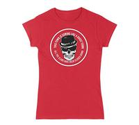 Ghost Town Skull Logo The Specials Women's Ska T-Shirt (Small, Black)