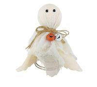 Ghost Tree Topper - Halloween Ghosts Miniature Tree Toppers | Mini Trees Ornaments with Metal Foam, Design for Halloweens Holiday, Home Decor, 18.5x9.6x9.6cm, 116g, Black & Red, Alloy Rope