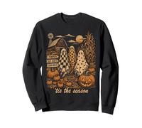 Ghost Trio Halloween Pumpkin Corn Maze Vintage Fall Design Sweatshirt