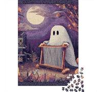 Ghost Weaving Tapestry Jigsaw Puzzles Puzzle for Adults Kids. 1000 Piece Whimsical Challenge Toy Educational Games Home Decoration for Educational Games Gifts 70x50cm/1000pcs