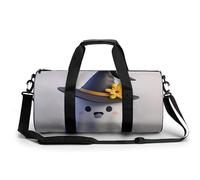 Ghost Witch Hat Gym Bag Sport Gym Tote Bag Lightweight Duffle Bag Carry On Weekender Bags for Women Men, white, 17.7in/9in/9in