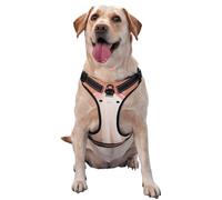 Ghost With A Pink Bow On Head No Pull Dog Harness Adjustable Reflective Oxford Easy Control Medium Large Dog Harness