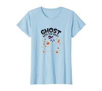 Ghost with The Most: Cute Halloween Spirit for Kids T-Shirt, Women, Baby Blue, M