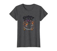 Ghost with The Most: Cute Halloween Spirit for Kids T-Shirt, Women, Dark Heather Grey, XS