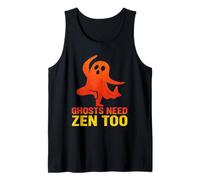 Ghost Yoga Instructor Halloween Ghosts Need Zen Too Tank Top