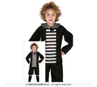 FIESTAS GUIRCA | Ghost Boy Fancy Dress Costume for Children - Shirt, Jacket and Trousers - Ideal for Halloween, Carnival and Fancy Dress Parties - Black and White