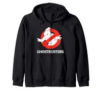 Ghostbusters 1984 Movie Title Text Signage No-Ghost Emblem Zip Hoodie