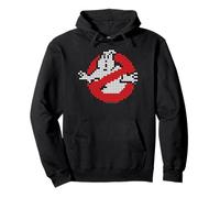 Ghostbusters 8-Bit No Ghost Logo Retro Movie Pullover Hoodie