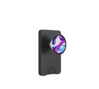 Ghostbusters 80s Cyber Chrome No-Ghost shrill Grid PopSockets PopWallet for MagSafe