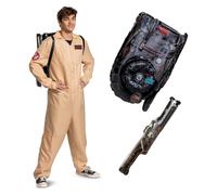 DISGUISE unisex-adult Ghostbusters Costume Outfit, Official Deluxe Ghostbuster Jumpsuit, As Shown, Size Extra Large (50-52)