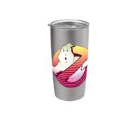 Ghostbusters 80s Synthwave Outrun Sunset Vintage No-Ghost Stainless Steel Insulated Tumbler