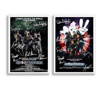 Ghostbusters All Movie Film Posters Cast Signed A4 Poster Photo Print Framed Autograph Gift Bill Murray, Dan Aykroyd, Sigourney Weaver (Both Movies A4 poster Only)