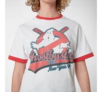 Ghostbusters Baseball Unisex T-Shirt Ringer - White/Red - M