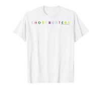 Ghostbusters Colorful Text Logo T-Shirt, Men, White, 3X-Large