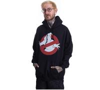 Ghostbusters - Distressed Logo - Hoodie - black - S - 50% Cotton, 50% Polyester,Sweat S