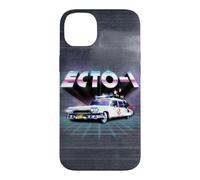 Ghostbusters Ecto 1 1984 80s Movie Car Synthwave Chrome Grid Case for iPhone 14 Plus